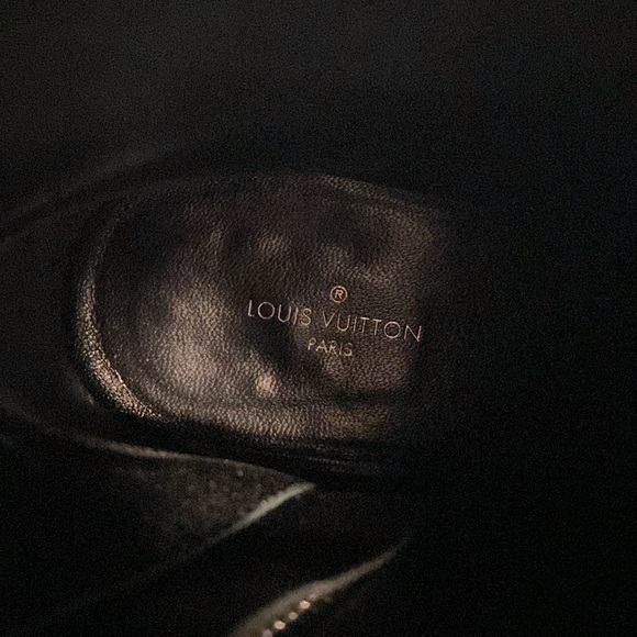EUC [Louis Vuitton] Pointed Jumble Bootie Boots Black Leather Womens Sz 37, US 7 - Picture 8 of 14